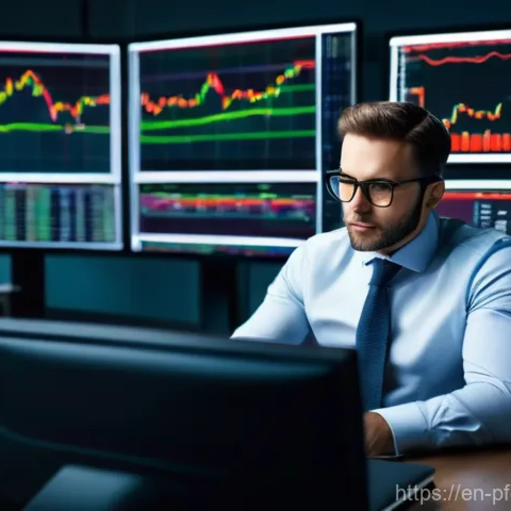 투자 포트폴리오의 성공적인 피드백 루프 구축 - **Prompt:** A focused, professionally dressed investor, in their late 30s, is seated at a sophistica...